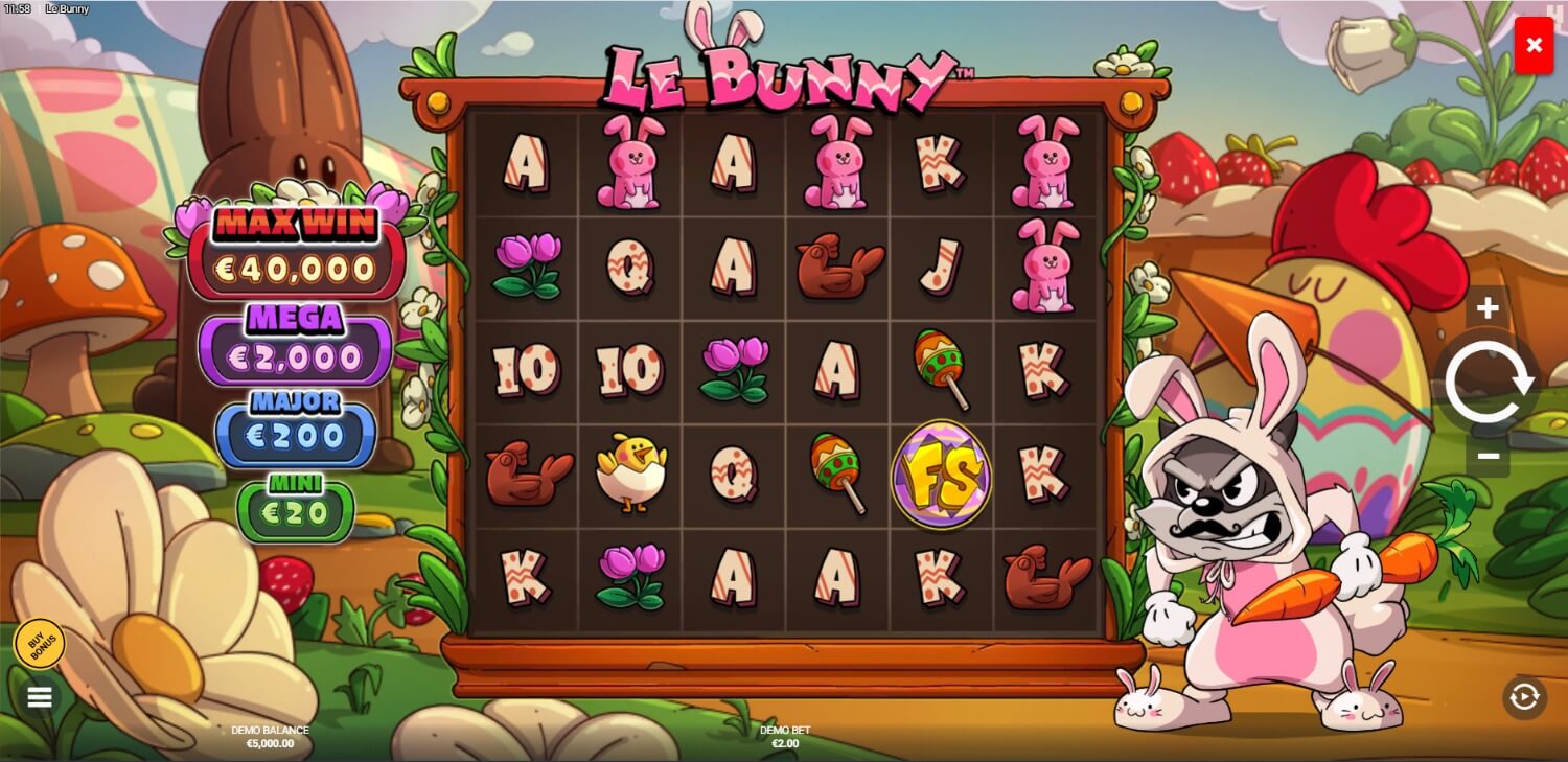 Le Bunny slot gameplay screenshot